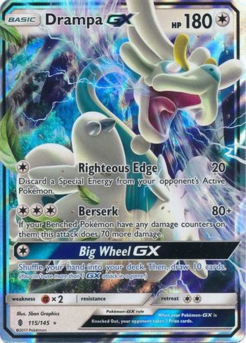 Pokemon TCG Drampa GX 115/145 Guardians Rising