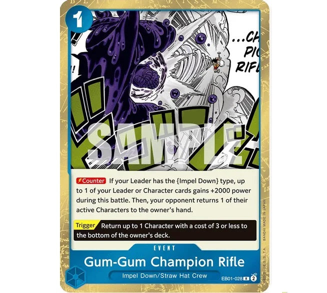 One Piece Card Game Gum-Gum Champion Rifle EB01 Memorial Collection EB01-028