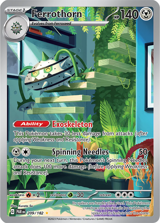 Pokemon TCG Ferrothorn 209/182 Paradox Rift
