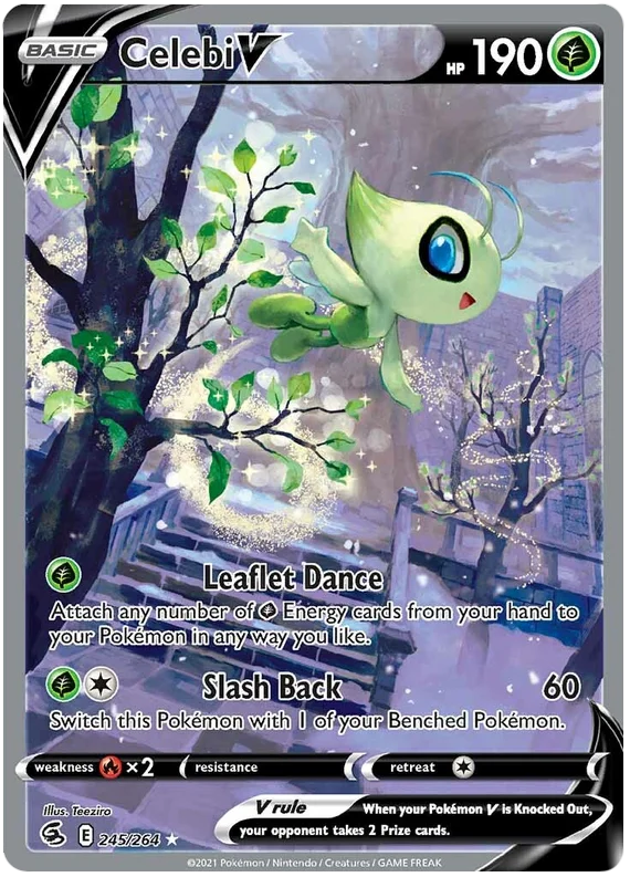 Pokemon TCG Celebi V 245/264 Fusion Strike