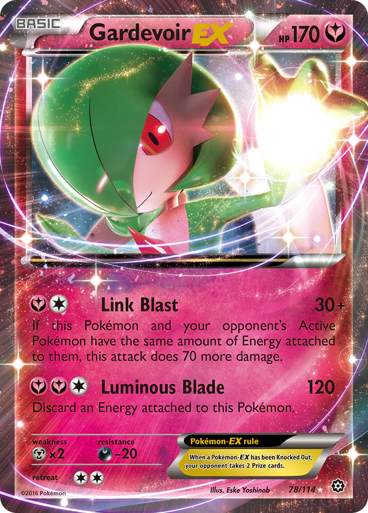 Pokemon TCG Gardevoir EX 78/114 Steam Siege