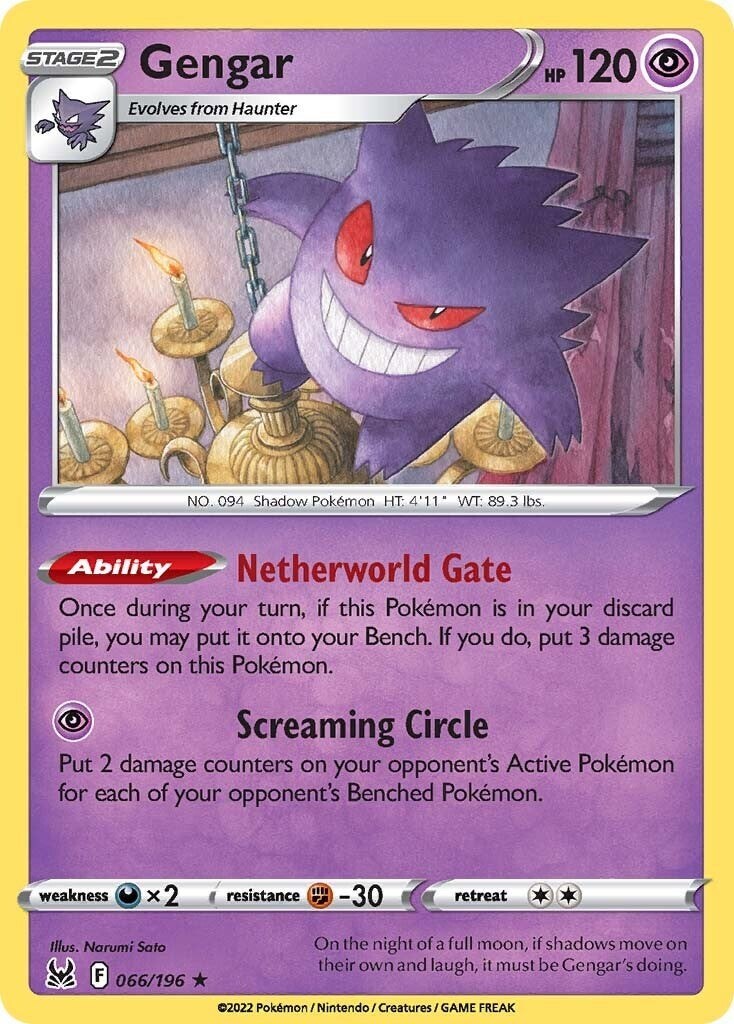 Pokemon TCG Gengar 066/196 Lost Origin