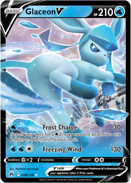 Pokemon TCG Glaceon V 038/159 Crown Zenith