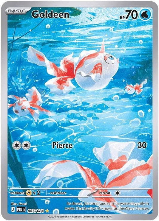 Pokemon TCG Goldeen 087/084 Pitch Black