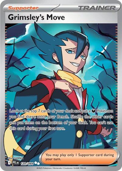 Pokemon TCG Grimsley's Move Full Art Trainer 120/094 Phantasmal Flame