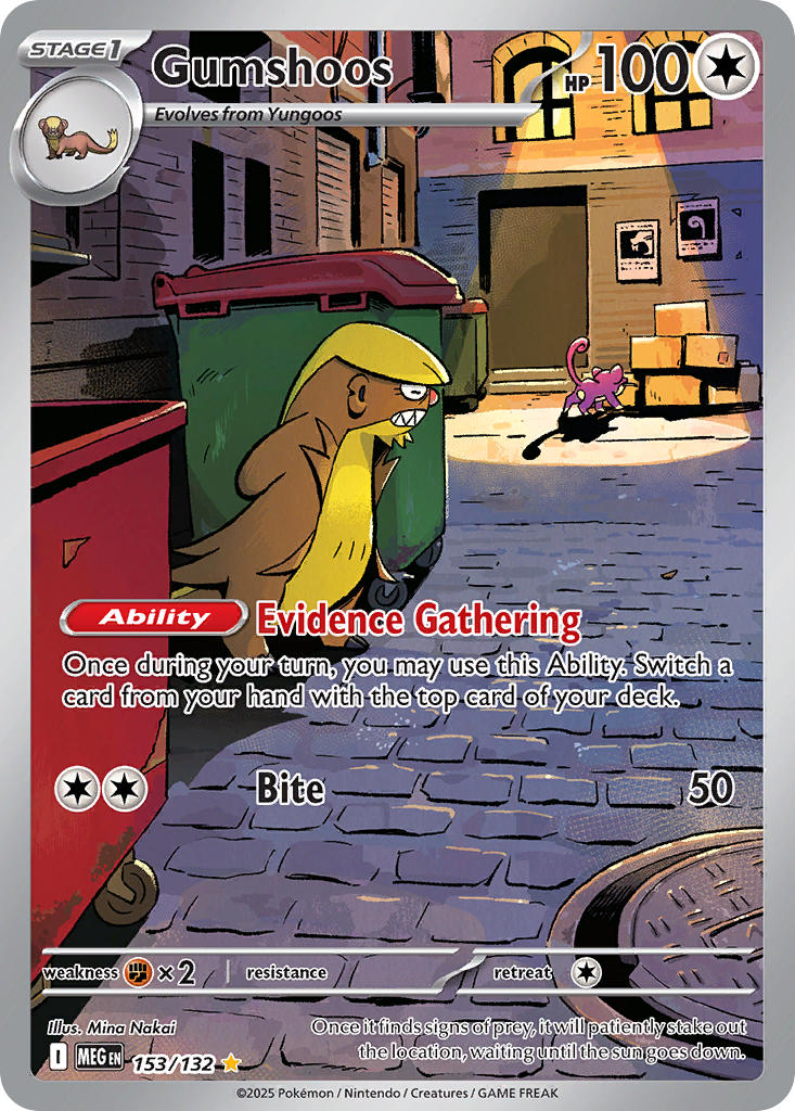 Pokemon TCG Gumshoos 153/132 Mega Evolutions