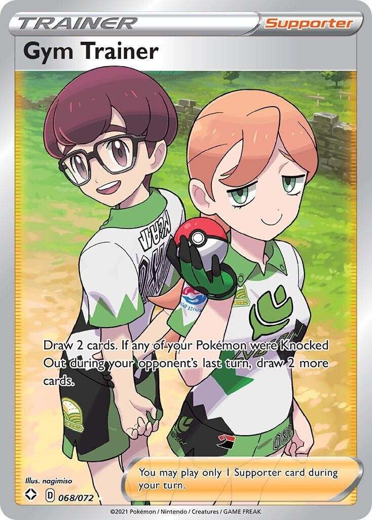 Pokemon TCG Gym Trainer Full Art Trainer 068/072 Shining Fates