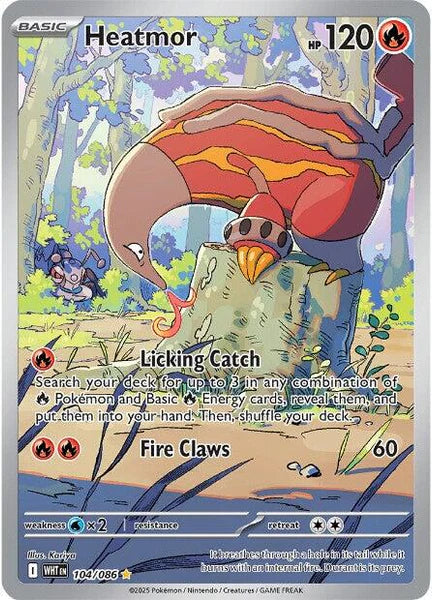 Pokemon TCG Heatmor 104/086 White Flare