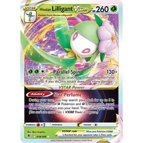 Pokemon TCG Hisuian Lilligant VSTAR 018/189 Astral Radiance