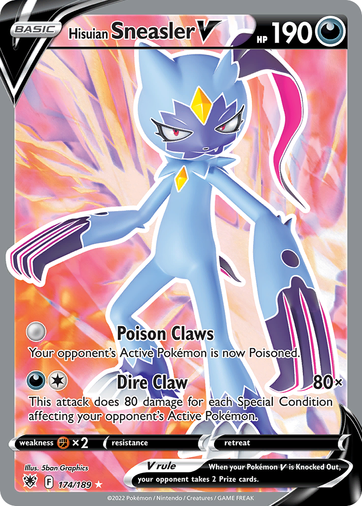 Pokemon TCG Hisuian Sneasler V 174/189 Astral Radiance