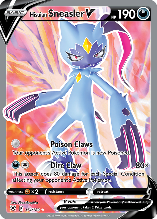 Pokemon TCG Hisuian Sneasler V 174/189 Astral Radiance