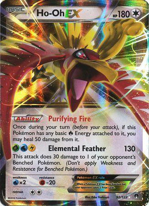 Pokemon TCG Ho-oh EX 92/122 Breakpoint