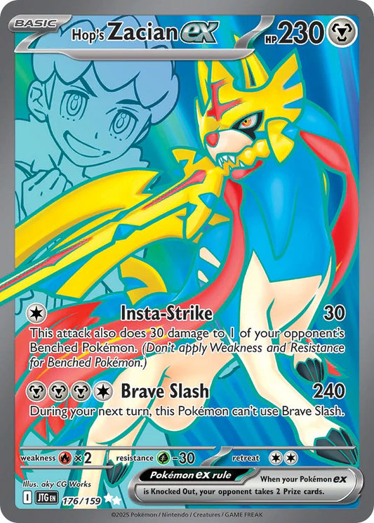 Pokemon TCG Hop's Zacian EX 176/159 Journey Together