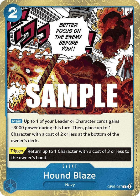 One Piece Card Game Hound Blaze OP05 Awakening Of The New Era OP05-057