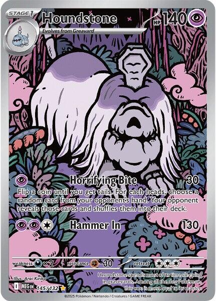 Pokemon TCG Houndstone 145/132 Mega Evolution