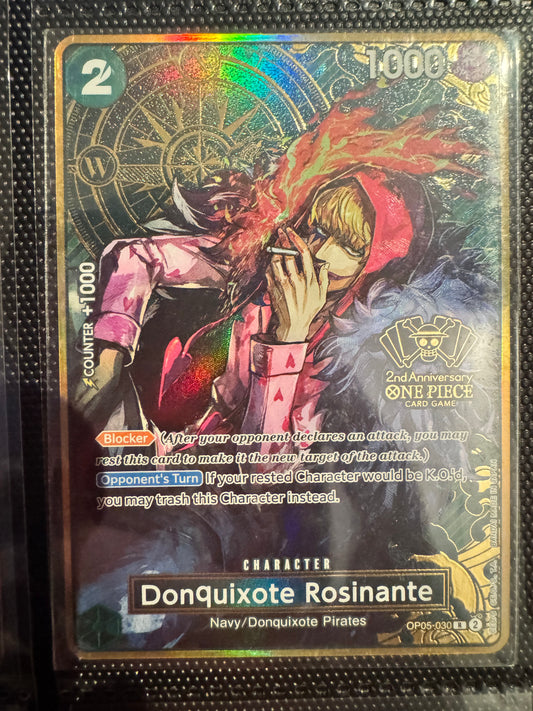 One Piece Card Game Donquixote Rosinante OP05 Japanese 2nd Anniversary OP05-030