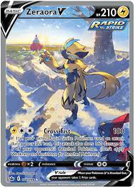 Pokemon TCG Zeraora V 166/198 Chilling reign