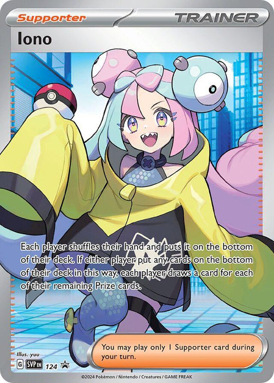 Pokemon TCG Iono Full Art Trainer SVP124 Promo