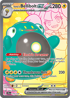 Pokemon TCG Iono's Bellibolt EX 172/159 Journey Together