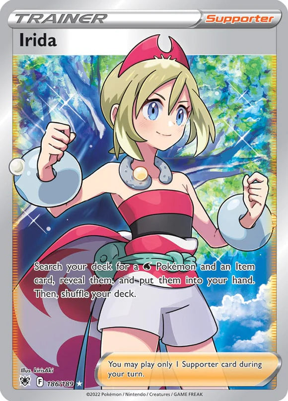 Pokemon TCG Irida Art Full Art Trainer 186/189 Astral Radience