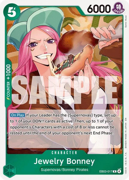 One Piece Card Game Jewelry Bonney EB03 Extra Booster One Piece Heroines Edition EB03-017