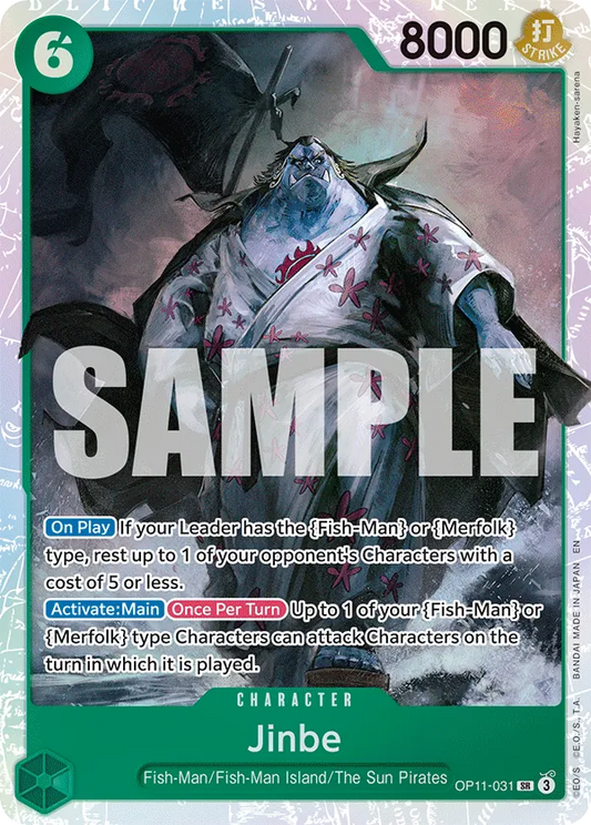 One Piece Card Game Jinbe OP11 A Fist of Divine Speed OP11-031