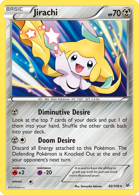Pokemon TCG Jirachi 42/108 Roaring Skies