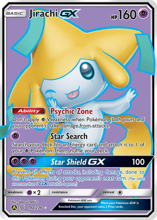 Pokemon TCG Jirachi GX 79a/236 Unified Minds