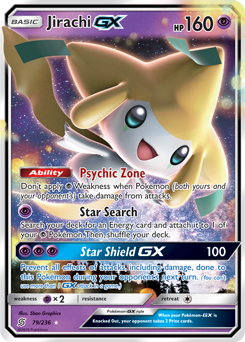 Pokemon TCG Jirachi GX 79/236 Unified Minds