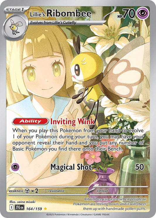 Pokemon TCG Lillie's Ribombee 164/159 Journey Together