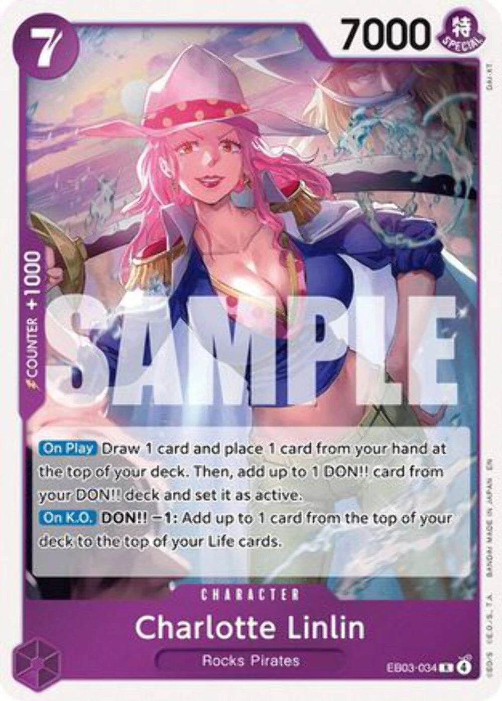 One Piece Card Game Charlotte Linlin EB03 Extra Booster One Piece Heroines Edition EB03-034