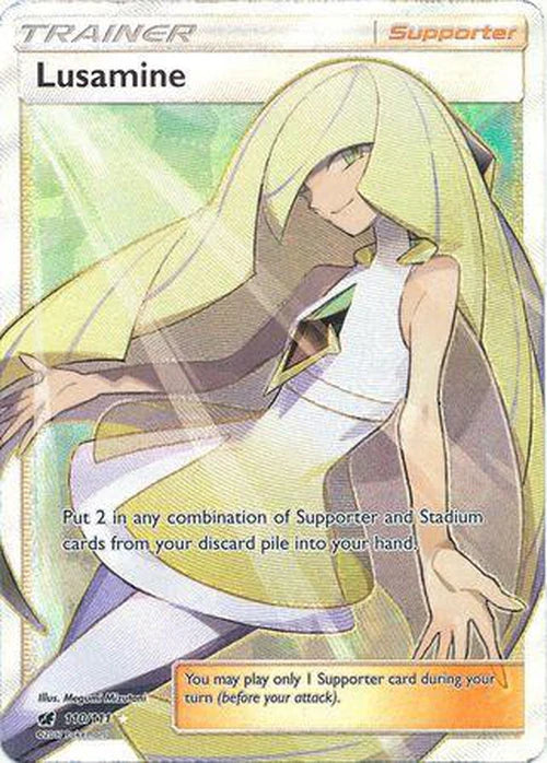 Pokemon TCG Lusamine Full Art Trainer 110/111 Crimson Invasion