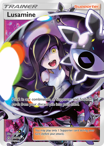 Pokemon TCG Lusamine Full Art Trainer 153/156 Ultra Prism
