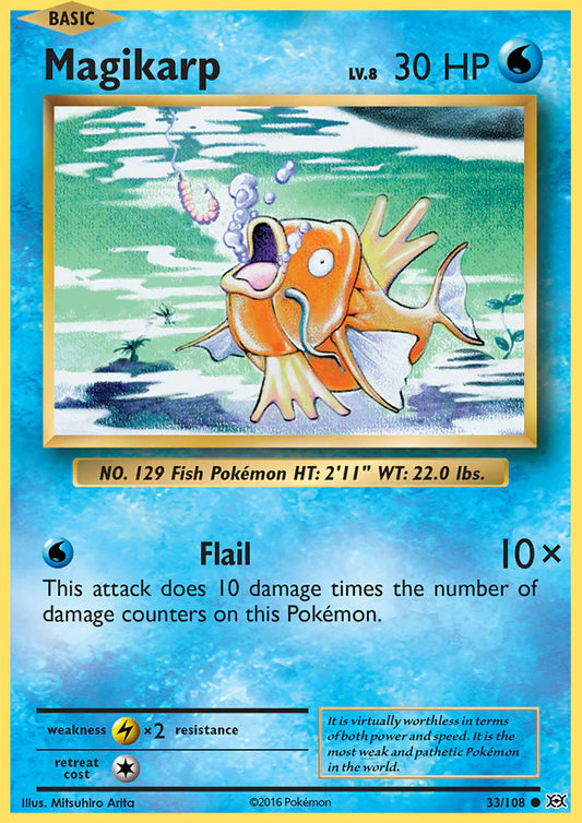 Pokemon TCG Magikarp 33/108 Evolutions