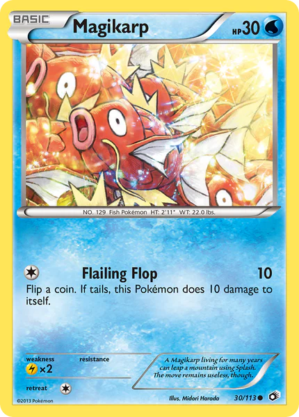 Pokemon TCG Magikarp 30/113 Legendary Treasures