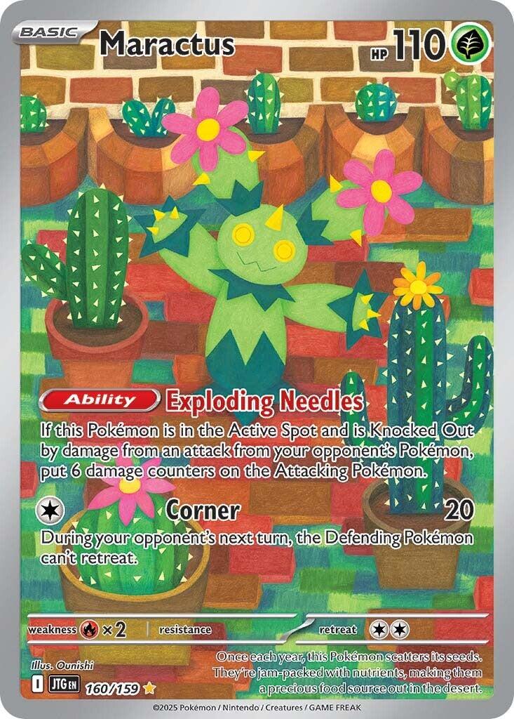 Pokemon TCG Maractus 160/159 Journey Together