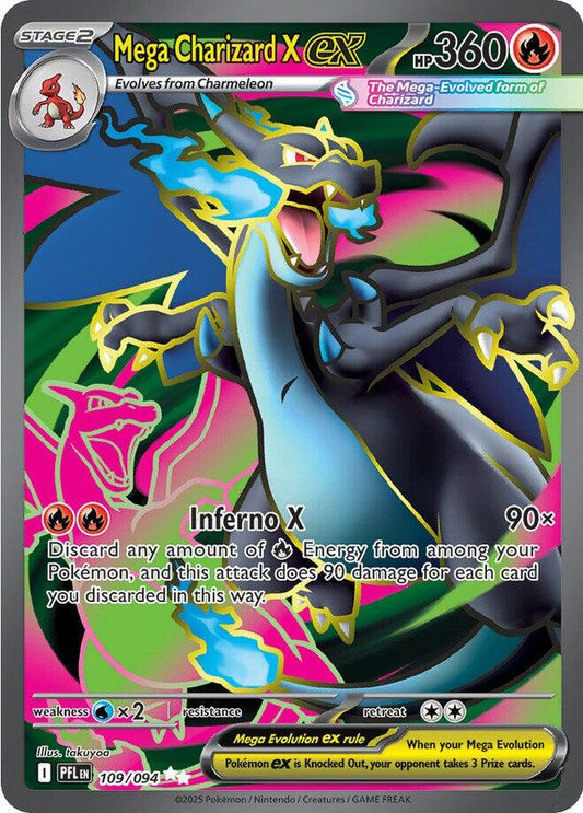 Pokemon TCG Mega Charizard EX 109/094 Phantasmal Flame