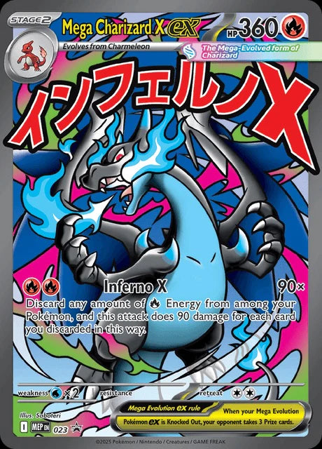 Pokemon TCG Mega Charizard X EX MEP023 Promo