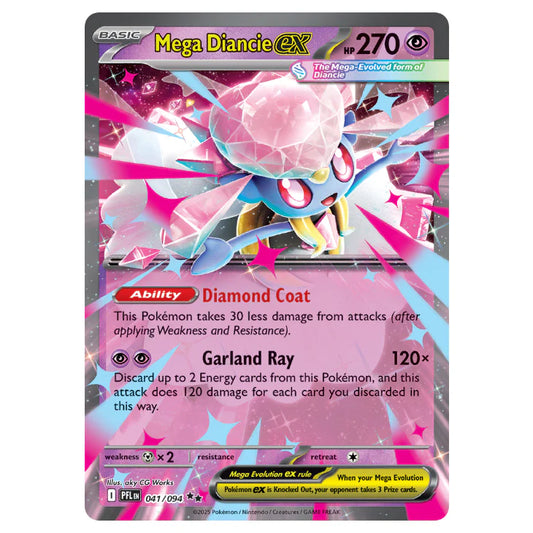 Pokemon TCG Mega Diancie EX 041/094 Phantasmal Flame