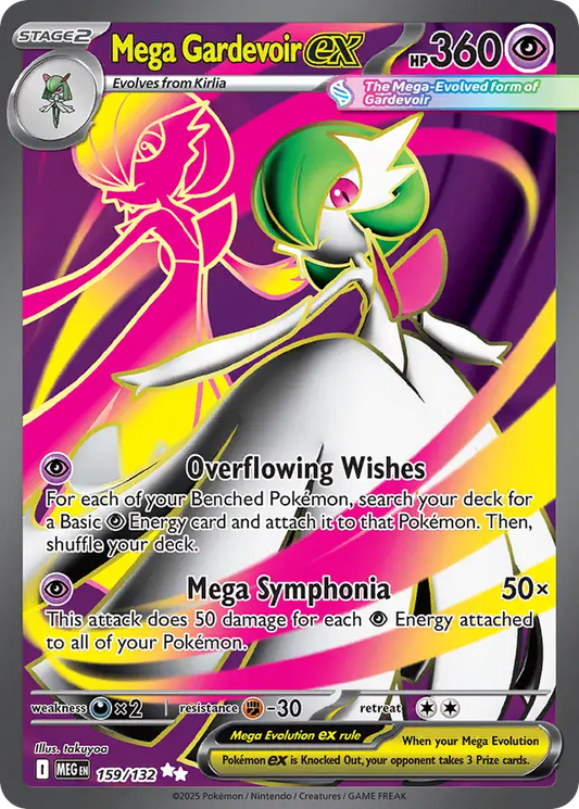 Pokemon TCG Mega Gardevoir EX 159/132 Mega Evolution