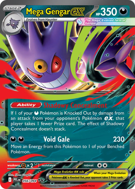 Pokemon TCG Mega Gengar EX 056/094 Phantasmal Flame