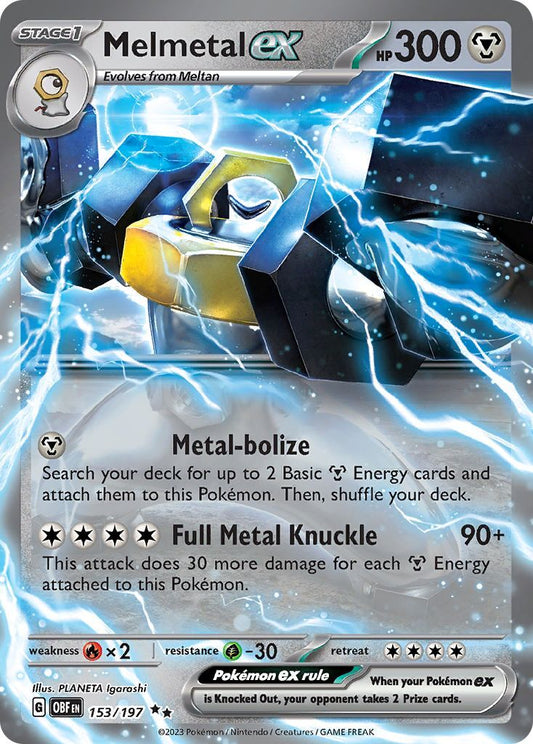 Pokemon TCG Melmetal EX 153/197 Obsidian Flames