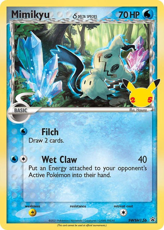 Pokemon TCG Mimikyu SWSH136 Promo