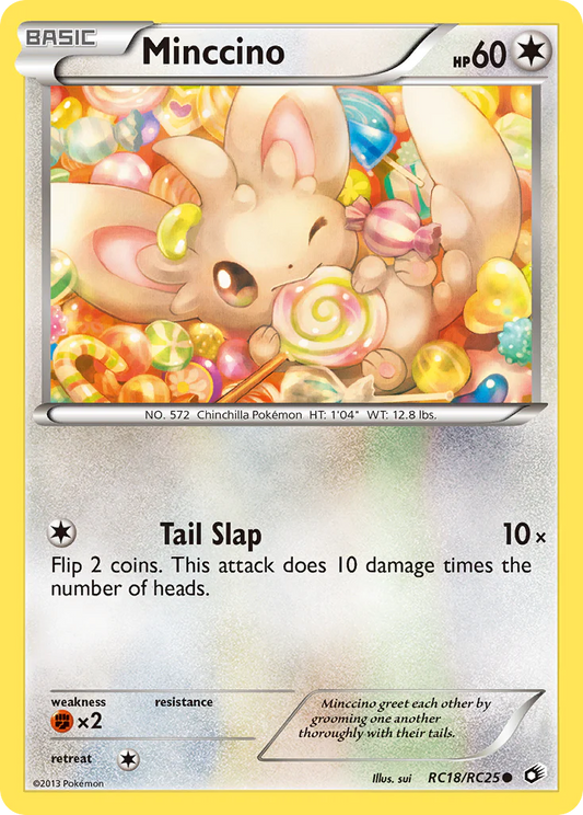 Pokemon TCG Minccino RC18/RC25 Legendary Treasure