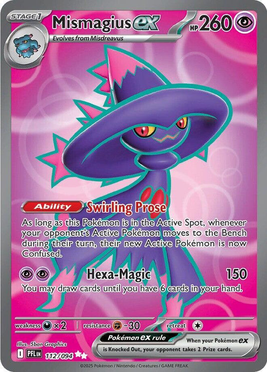 Pokemon TCG Mismagius EX 112/094 Phantasmal Flame