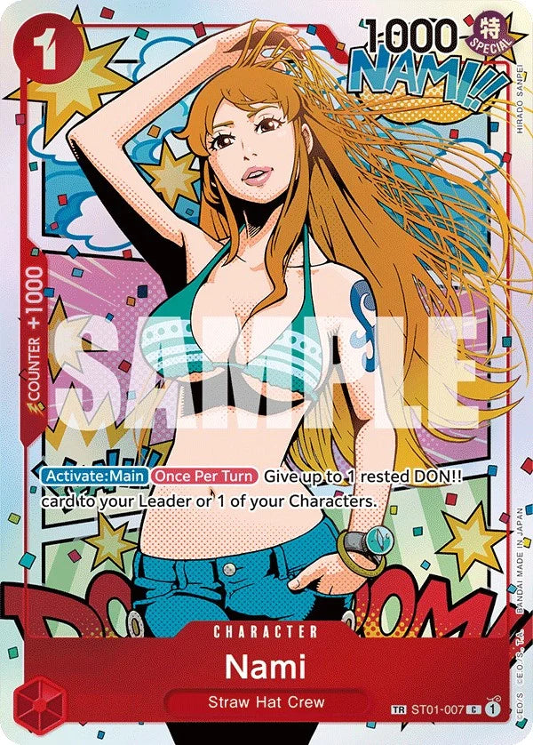 One Piece Card Game Nami OP06 Wings Of The Captain ST01-007