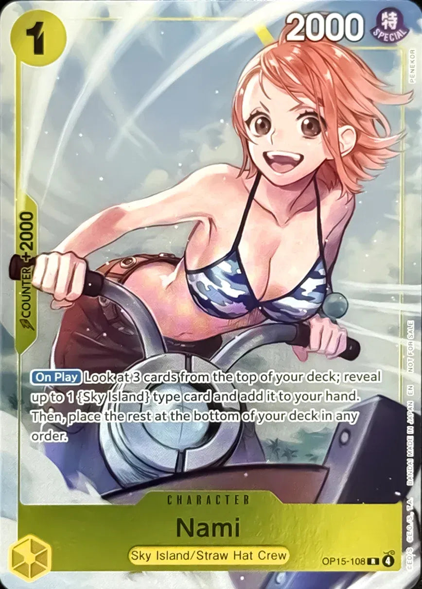 One Piece Card Game Nami OP15 Dash Pack OP15-108
