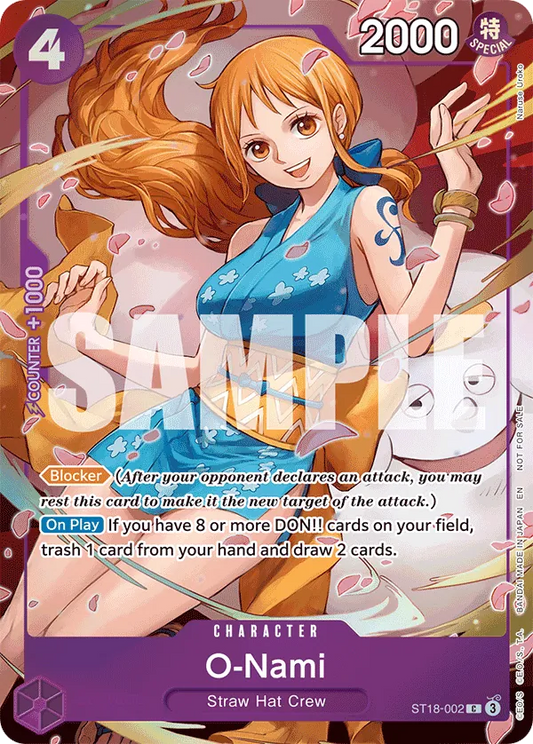 One Piece Card Game O-Nami ST18 Dash Pack ST18-002