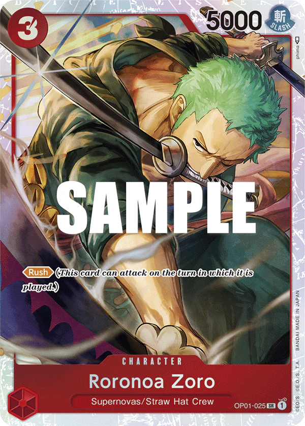 One Piece Card Game Roronoa Zoro ST10 The Three Captains OP01-025