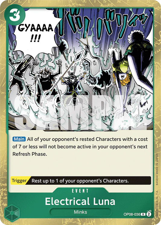 One Piece Card Game Electrical Luna OP08 Two Legends OP08-036